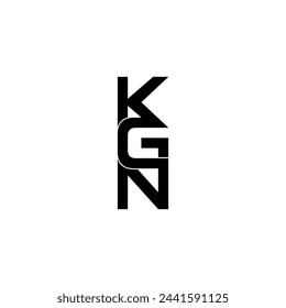 kgn tipografía letra monograma logo diseño