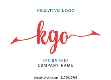 kgo lettering, perfect for company logos, offices, campuses, schools, religious education