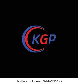 Ilustración vectorial de Plantilla de diseño de logotipo inicial de letra KGP