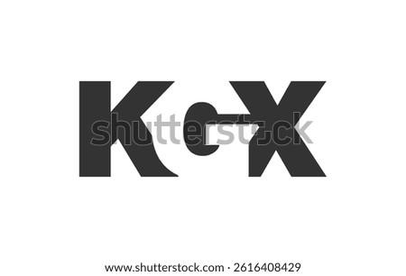 KGX logo design. Initial letter K G X bold font style for tech startups, consulting, corporate branding. Creative company name, headlines typography identity, trendy logotype. Vector illustration.