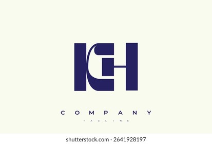KH Abstract Geometric Logo Design. Modern and elegant logo design with simplistic typography elements, showcasing branding excellence.