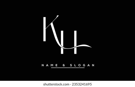 KH,  HK  Abstract  Letters  Logo  Monogram