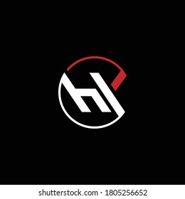 KH or HK abstract outstanding professional business awesome artistic branding company different colors illustration logo