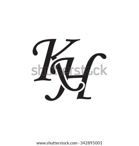 KH Initial Monogram Logo Stock Vector (Royalty Free) 342895001 ...