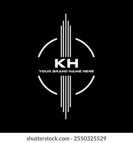 KH logo design, KH logotipo simples e moderno. KH design de alfabeto luxuoso