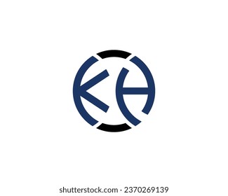 KH logo design vector template