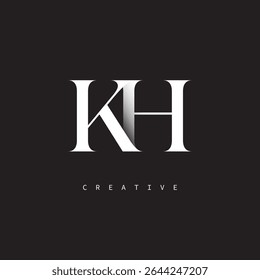 KH Monogramm Logo Minimal Eleganter Buchstabe für Luxus, Mode   Kreative Marken	
