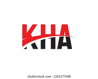 Letra KHA Ilustración del vector de diseño del logotipo inicial