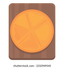 Khachapuri cuisine icon cartoon vector. Bread pastry. National food