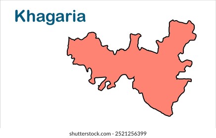 Mapa da subdivisão de Khagaria, Distrito de Khagaria, Estado de Bihar, República da Índia, Governo de Bihar, território indiano, Índia Oriental, política, aldeia, turismo