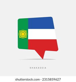 Khakassia flag bubble chat icon