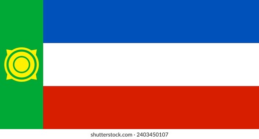 KHAKASSIA FLAG DESIGN FOR SOCIAL MEDIA AND PRINT MEDIA.