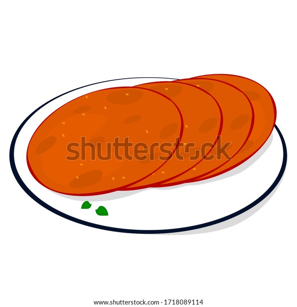 Khakhra Khakra Indian Gujarati Food Vector Stock Vector (Royalty Free ...