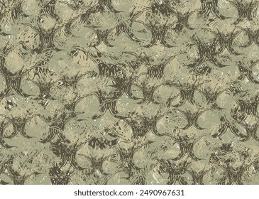 Khaki backdrop created by butterfly or floral elements for textiles or covers. Linen backdrop for fashion trends, business concepts, scrapbooking, tiles, prints, wallpaper, fabrics, dynamic posters