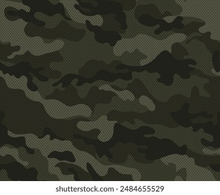 
khaki camouflage digital background seamless pattern, forest texture, urban trendy