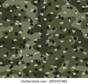 
Khaki camouflage military background, endless pattern for printing clothing, fabric. Ornament