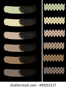 
Khaki color palette original vector illustration    
