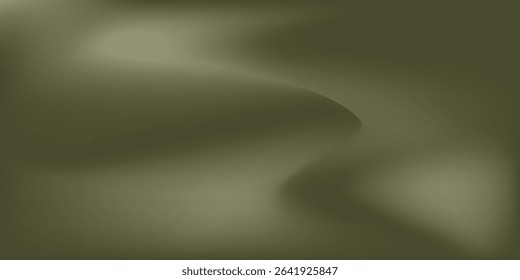 Khaki green brown silk satin. Gradient. Olive color. Еlegant abstract background for design, text. Light dark shade. Matte, shimmer. Curtain. Drapery. Fabric, cloth texture. VECTOR EPS10