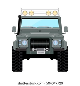 khaki offroad car truck 4x4