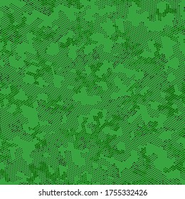 Khaki Repeated Creative Camouflage, Vector Backdrop.  Seamless Graphic Brown Abstract, Camo Camouflage. Beige Repeated Artistic Camouflage, Graphic Texture. Seamless Vector Patterd Design.