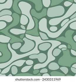 Khaki Seamless Classic Vintage Watercolor Art. White Endless Elegant Tropic Paint, Seamless Wallpaper. Colorful Continuous Abstract Graphic Scribble Backdrop. 