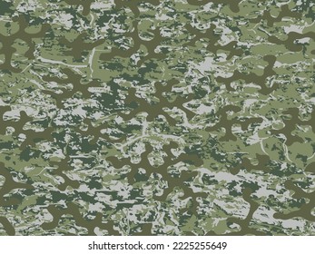 Khaki Seamless Color Vector Army Textile. Repeated Green Graphic Graphic Commando Texture.  Desert Seamless Monochrome Graphic Soldier Wallpaper. Repeated Black Vector Camo Pattern. 
