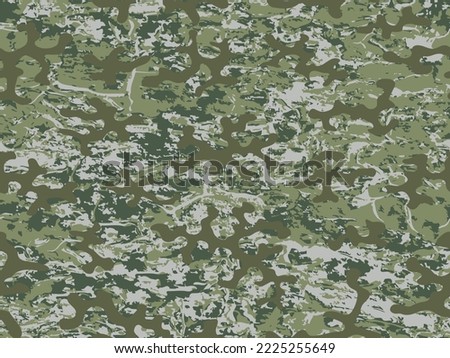 Khaki Seamless Color Vector Army Textile. Repeated Green Graphic Graphic Commando Texture.  Desert Seamless Monochrome Graphic Soldier Wallpaper. Repeated Black Vector Camo Pattern. 