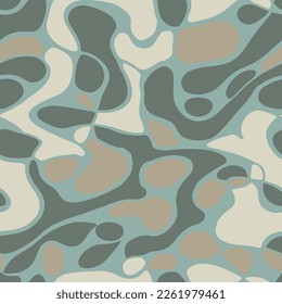 Textura De Forma Fresca De Doodle Sin Marea De Khaki. Beige De Moda Continua Simple Scribble, Impresión Sin Margen. La Naturaleza Repetida Del Desierto Aislada Diseño Invitación. 