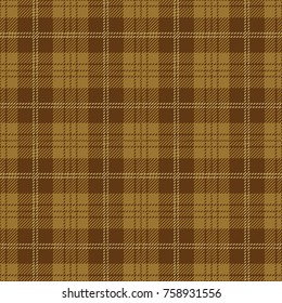 Khaki Tartan Plaid. Scottish Woven Pattern.
