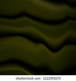 Khaki vibrant gradient waves background. Design template for covers, placards, posters, presentations, cards, banners, advertisement, identity. Vector illustration. Material fabric effect design