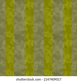 Khaki Watercolor-Dyed Effect Textured Subtle Striped Pattern