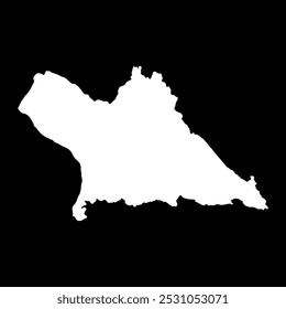 Mapa de la provincia de Khammouane, división administrativa de la República Democrática Popular Lao. Ilustración vectorial.