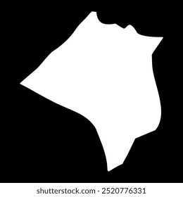 Khan Yunis Governorate map, administrative division of Palestine. Vector illustration.