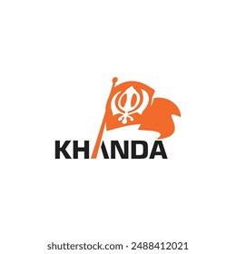 Khanda flag or Sikh Religious Symbol