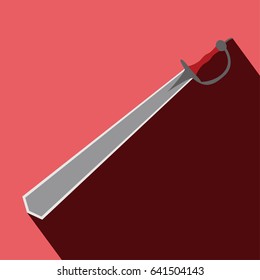 khanda sword Vector Illustration