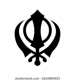 Símbolo Khanda, Sikh, design vetorial
