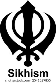 Khanda es un símbolo del sijismo. Khanda simboliza la unidad de los sijs. Fuerza y coraje. Justicia e igualdad. Equilibrio entre la vida espiritual y mundana.