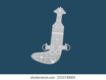 Khanjar Omani dagger, made with silver
