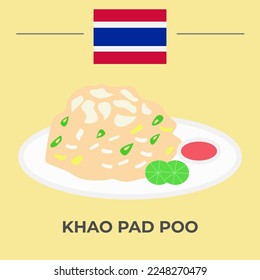 Khao Pad Poo vector eps 10. fácil de editar
