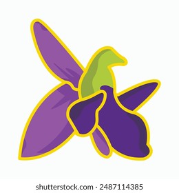 Khari Bulbul Flower Vector Icon 