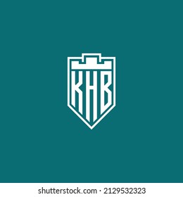 Vector de plantilla de diseño de logotipo de carta KHB