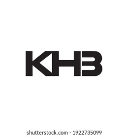 Khb Letter Logo Design Vector Stock Vector (Royalty Free) 1922735099 ...