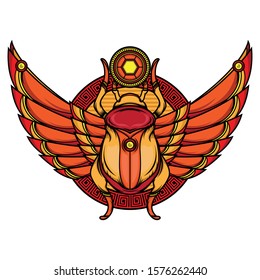 Khepri Flash Tattoo Designs, Vector EPS 10