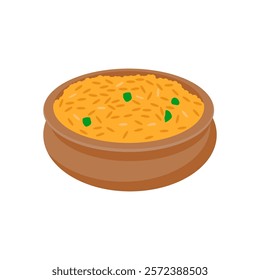 Khichdi, Indian Symbol Vector Illustration