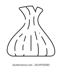 khinkali traditional food line icon vector. khinkali traditional food sign. isolated contour symbol black illustration
