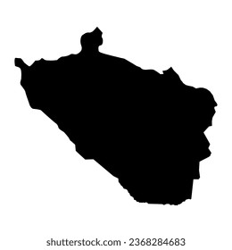 Mapa del distrito de Khizi, división administrativa de Azerbaiyán.