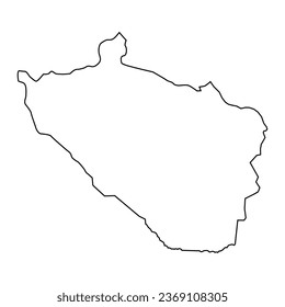 Khizi district map, administrative division of Azerbaijan.