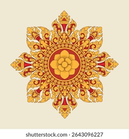Khmer Angkor Ornament Style, Kbach Khmer, Khmer Swirl