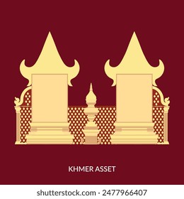 Khmer Frame Cambodia Khmer asset culture illustrator draw 
Khmer stag 