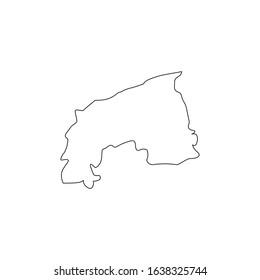 Khomas region map in Namibia country